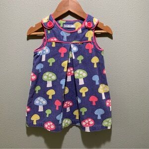 Baby Boden // Mushroom Cord Pinnie Dress 12-18 months